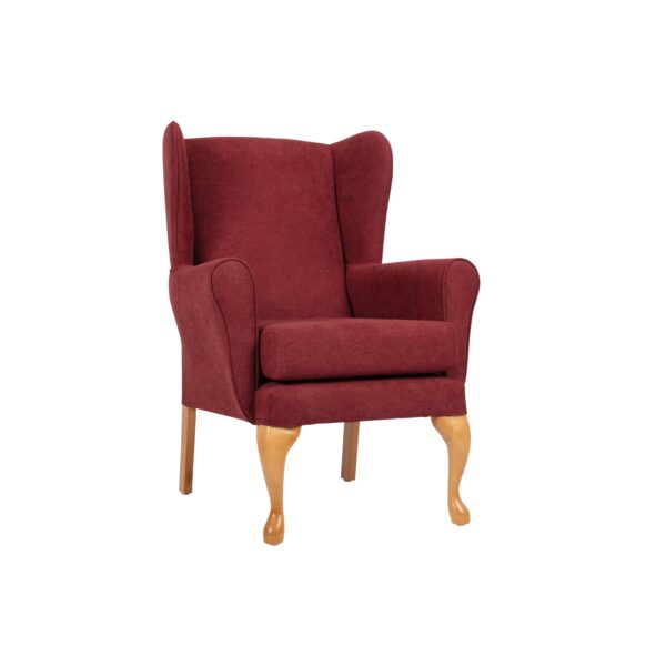 Brick Queen Anne Fireside Chair FSC009BRK (5)