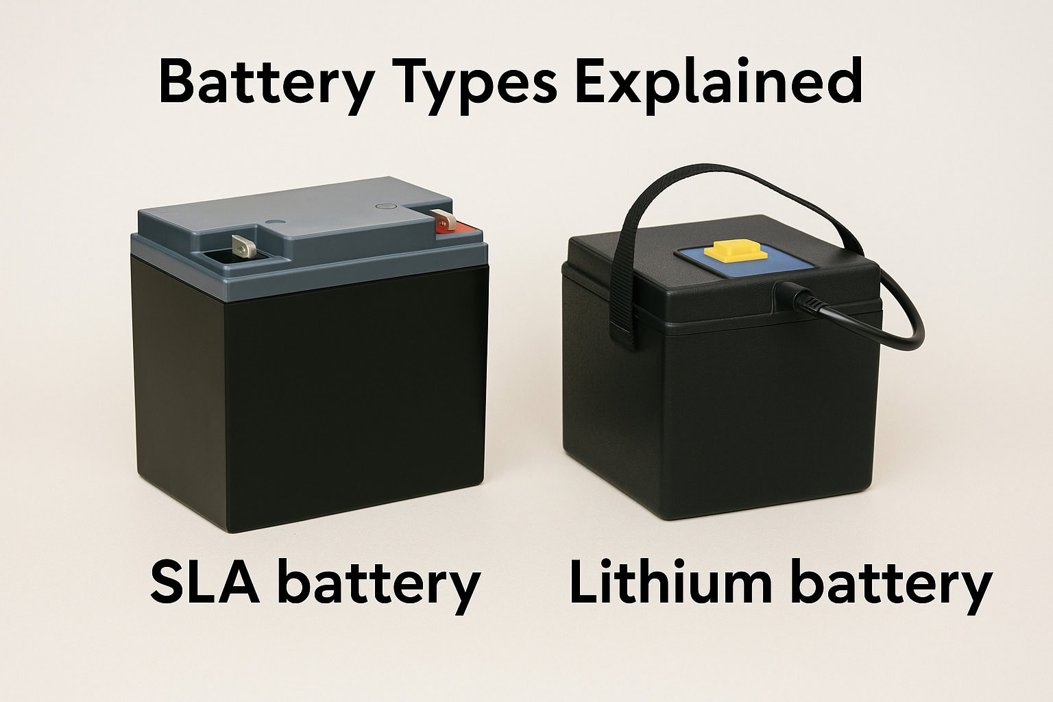 Mobility Scooter Battery Types Explained: SLA vs Lithium