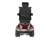 Scooterpac Ignite Mini mobility scooter rear view showing LED tail lights and rugged tires