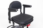 Monarch Genie Ultralight Mobility Scooter quilted black seat and backrest detail view