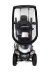Storm+ Class 3 mobility scooter front view with hard canopy, LED headlights, and black seat