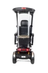 Storm+ Class 3 mobility scooter rear view showing hard canopy, tail lights, and suspension system