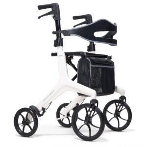 Drive Medical AeroWalk Carbon Rollator | 4.6kg Carbon Fibre with Seat & Basket